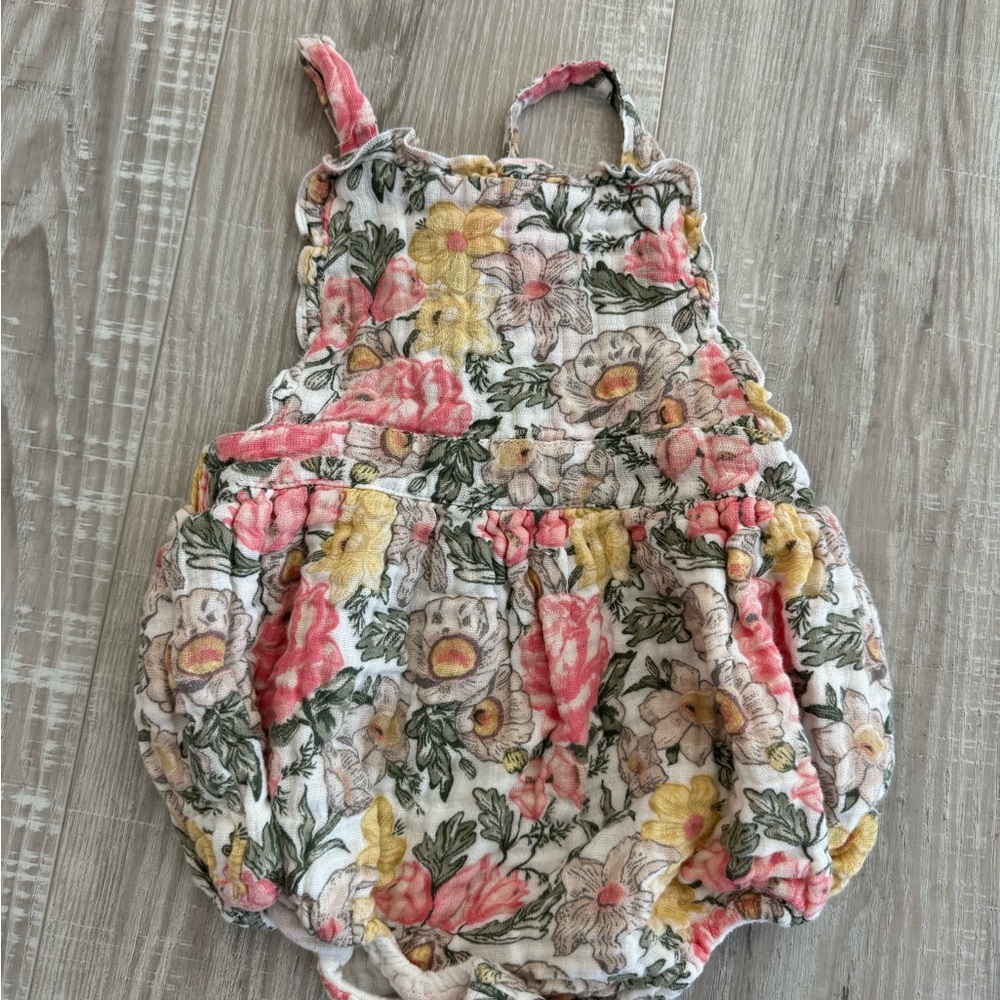 Angel Dear Floral Baby Romper